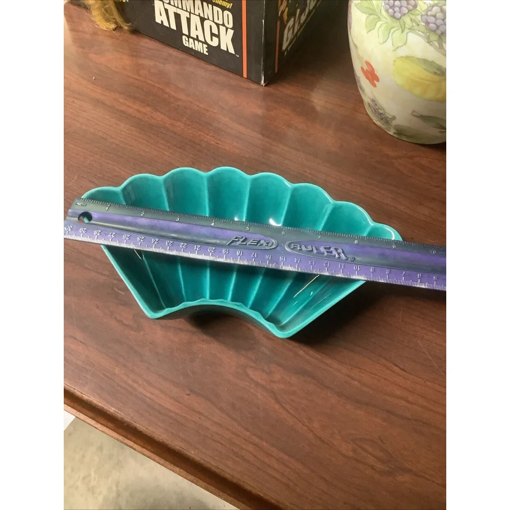 Beautiful California Pottery Aqua Lazy Susan Piece